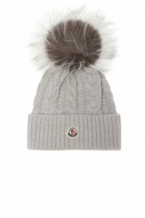 moncler hat fur